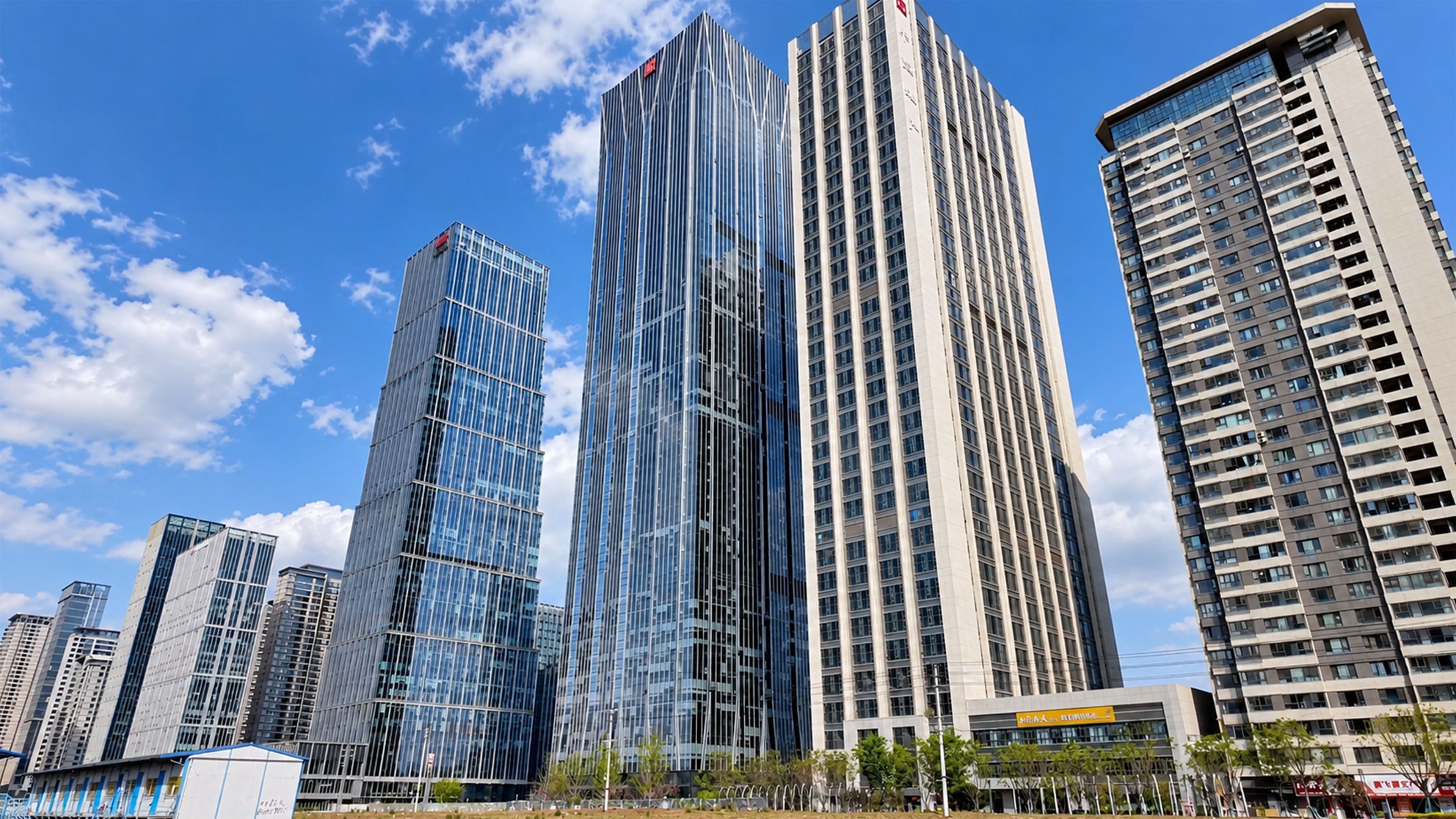 Modern high rises define this growing district in Kunming
