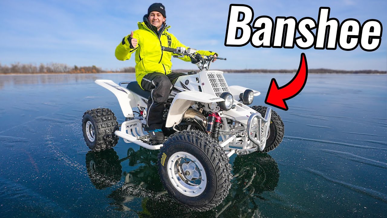 I built a custom Yamaha Banshee on ice! ️