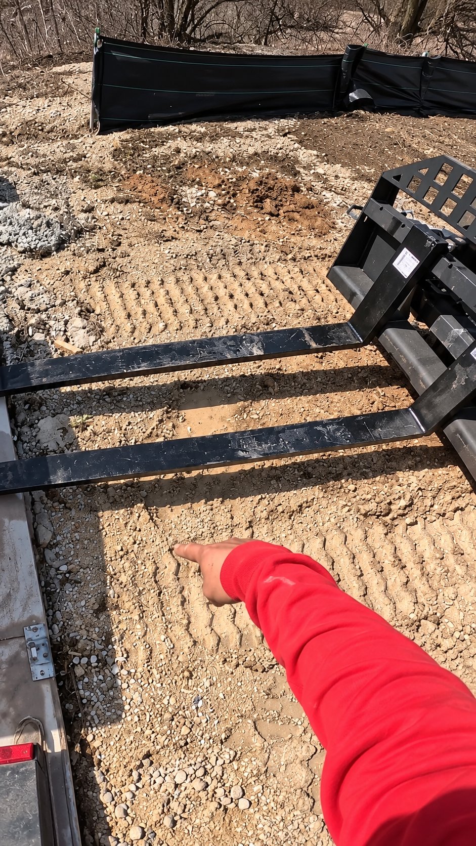 Fence project close call on the jobsite