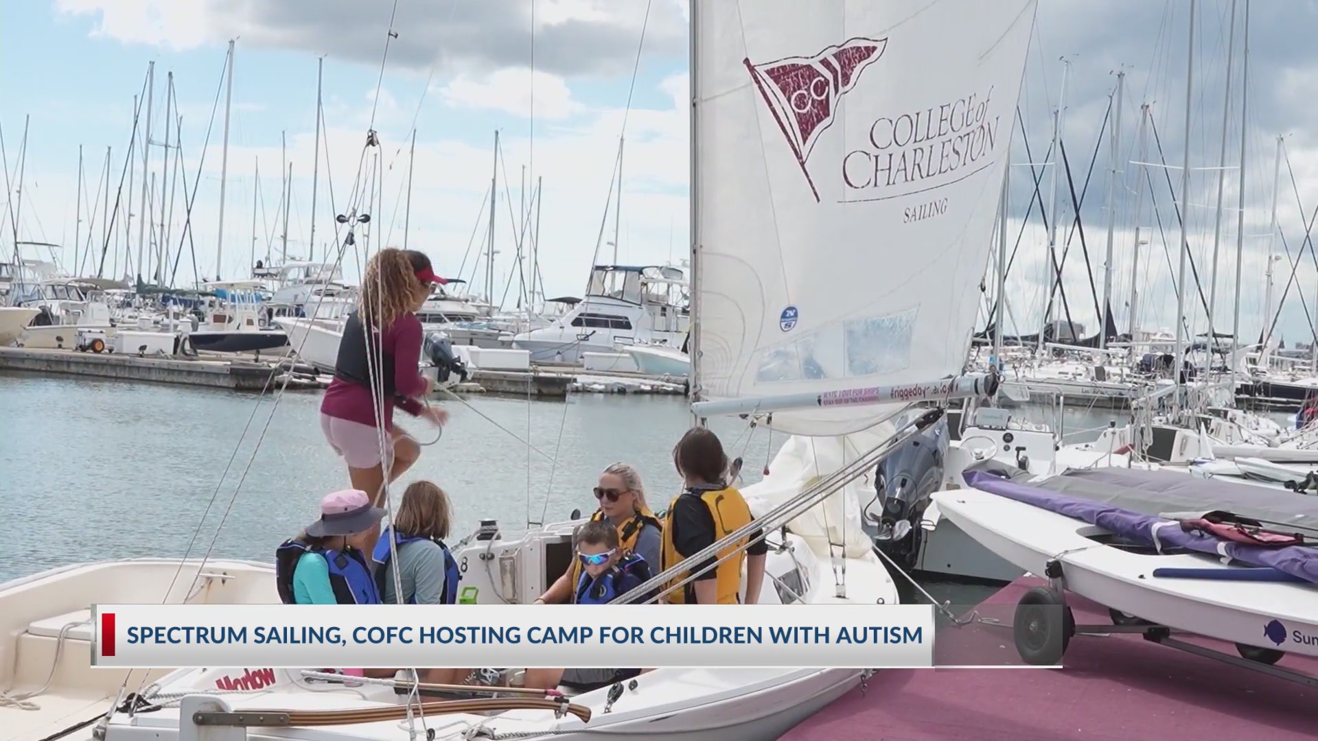 Spectrum Sailing, CofC, hosts camp for children with autism