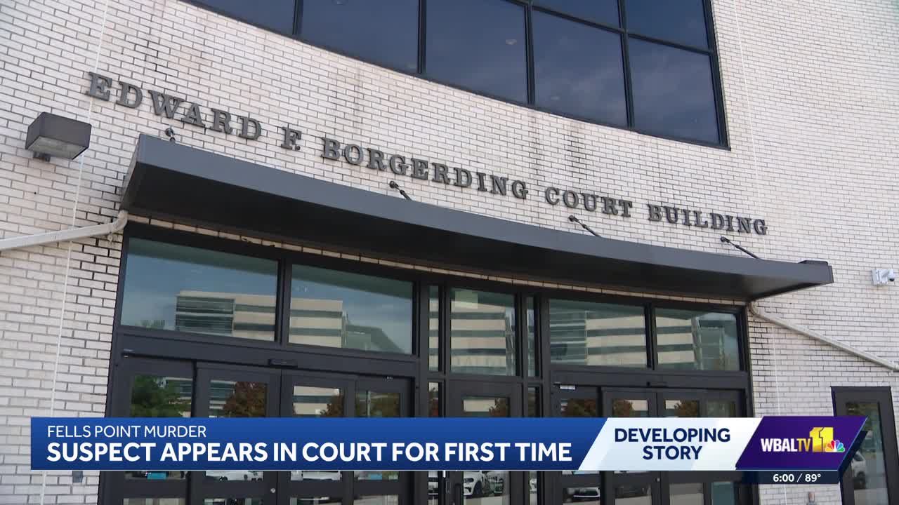 Suspect in Fells Point homicide appears in court