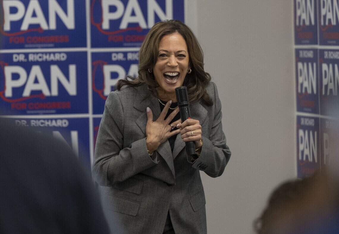 Kamala Harris rallies for Richard Pan in Sacramento, bashes Kevin Kiley