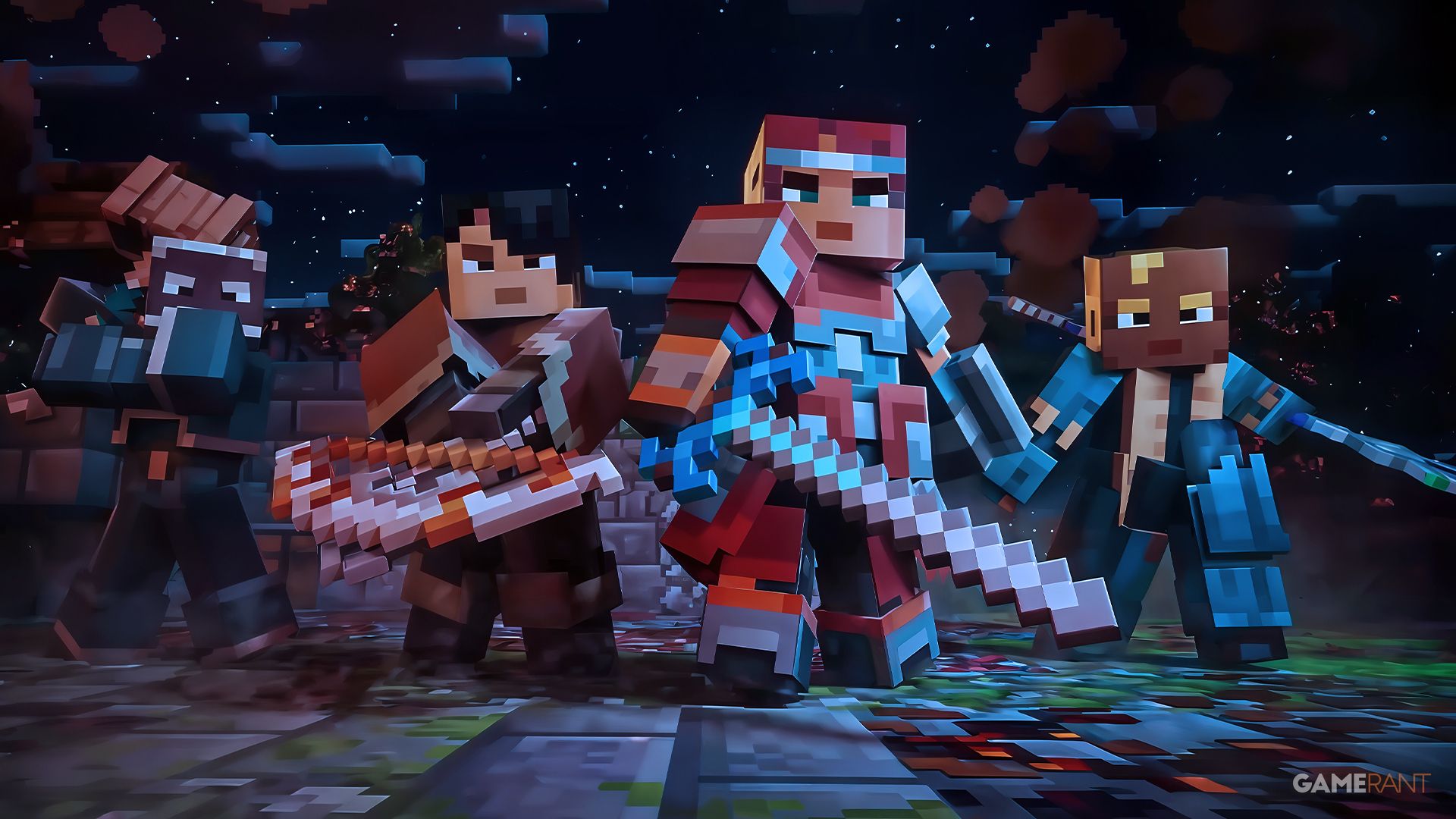 Best weapons in Minecraft Dungeons 2