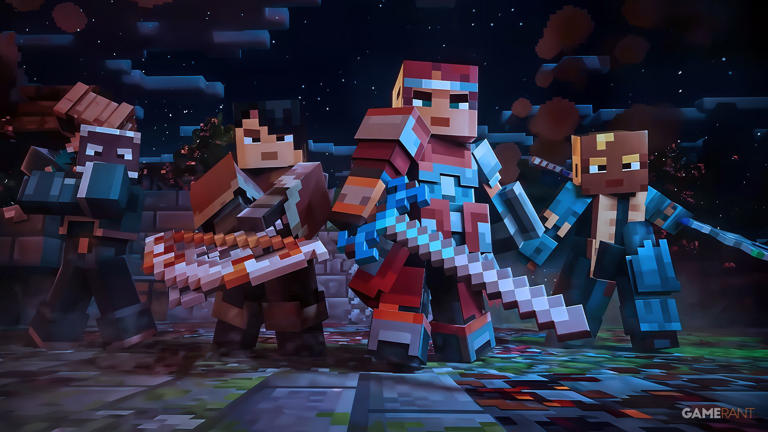 Best weapons in Minecraft Dungeons 2
