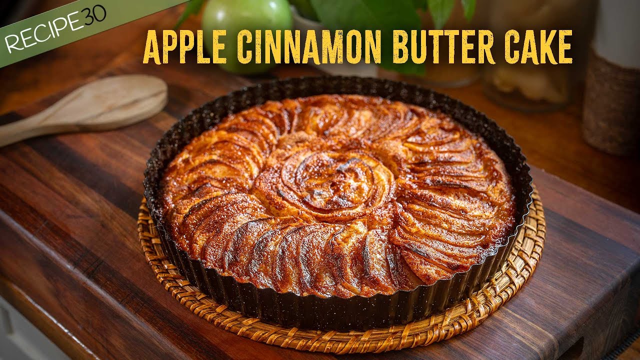 Easiest apple cinnamon butter cake you can make!