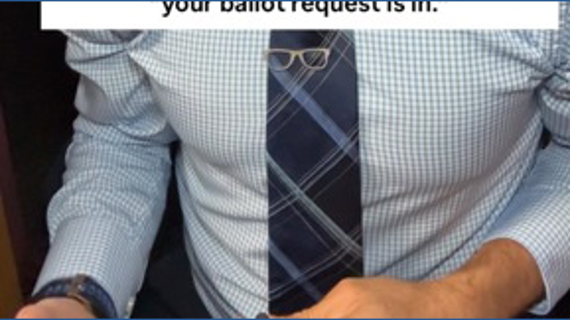 Why you shouldn’t click on the text that says “your ballot request is in”