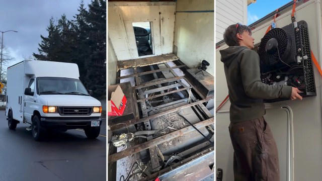 DIYer bought a rotted 25-year-old Ford E350, then built an off-grid ...