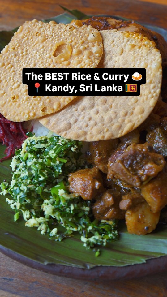 Sri Lankan rice and curry at Mandiya