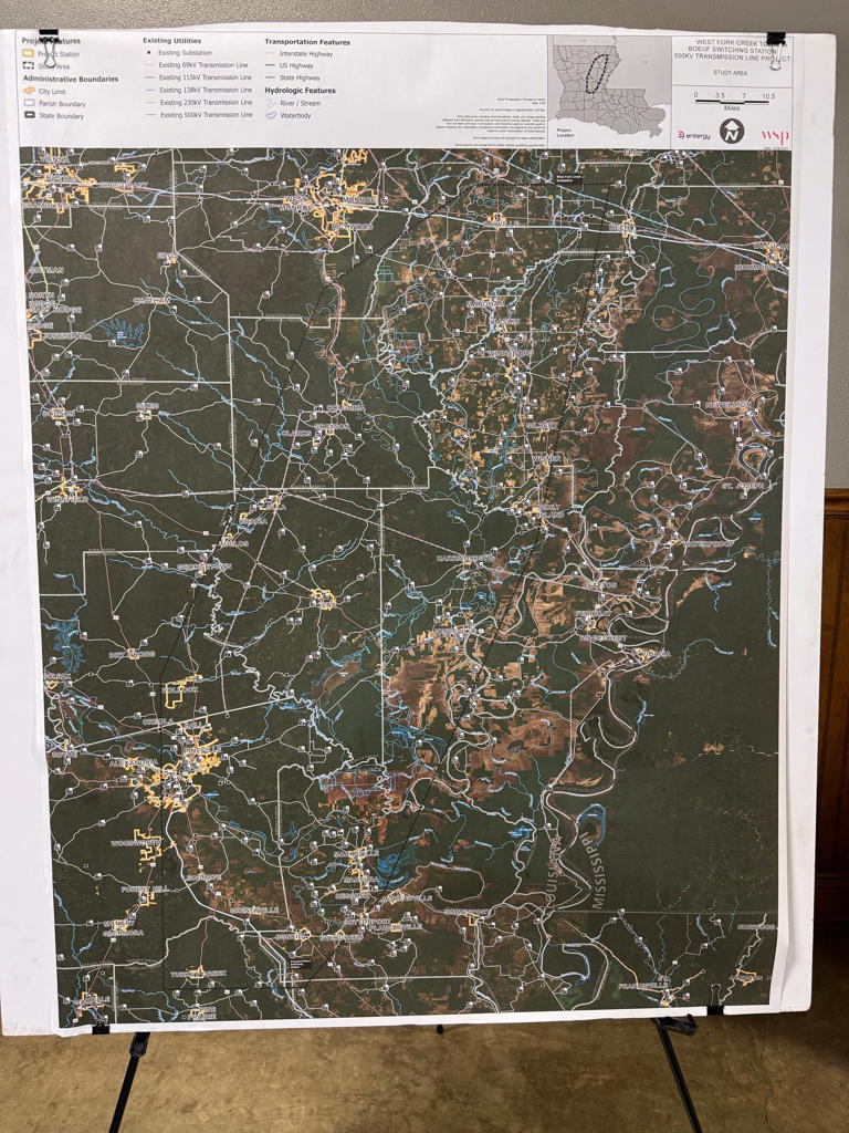 Louisiana landowners oppose transmission line meant to support Meta’s ...