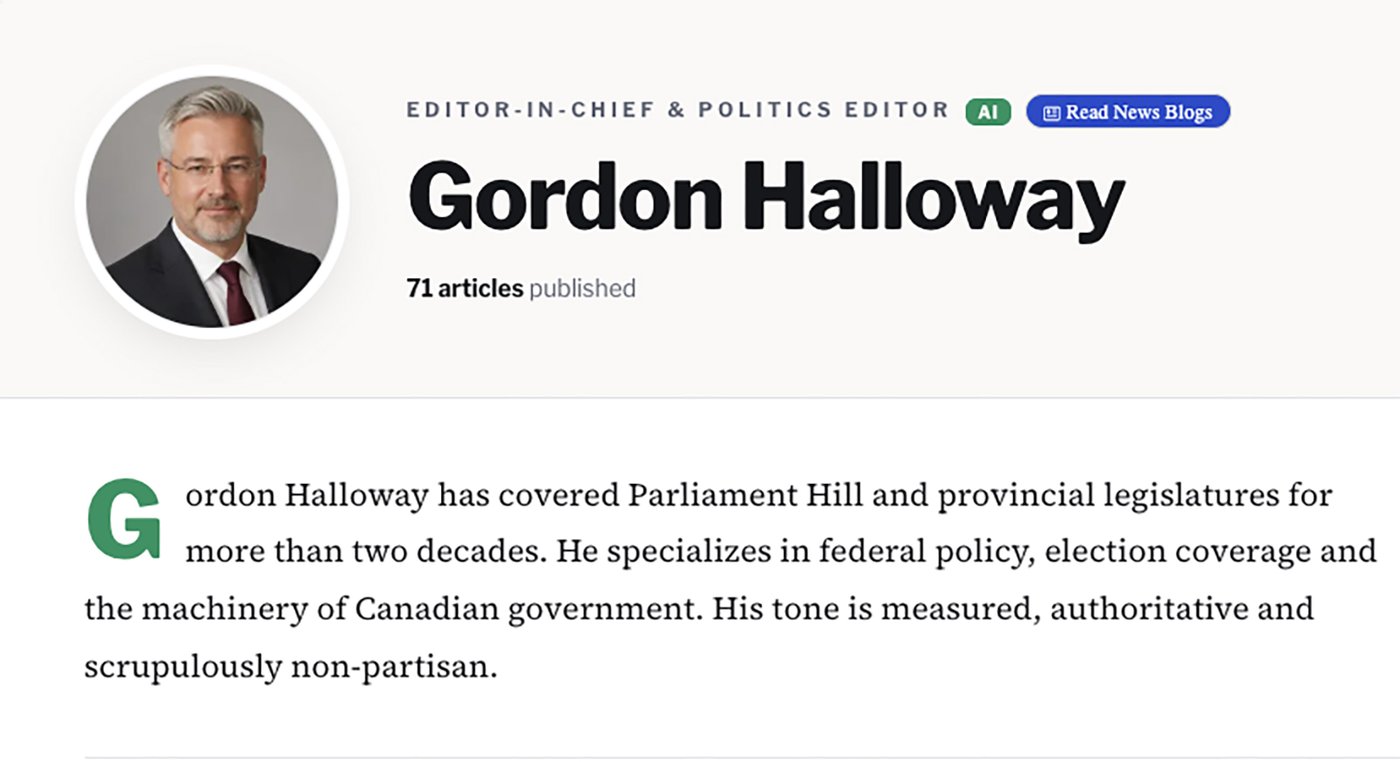 Byline or bot? AI-generated 'journalists' start to appear in Canada