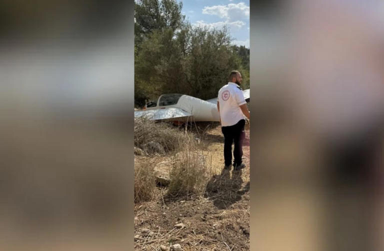 Small aircraft crashes near Beit Shemesh, pilot lightly injured