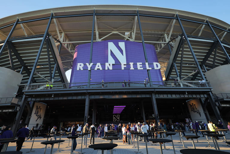 Northwestern opens new Ryan Field with fireworks, singing and a ...