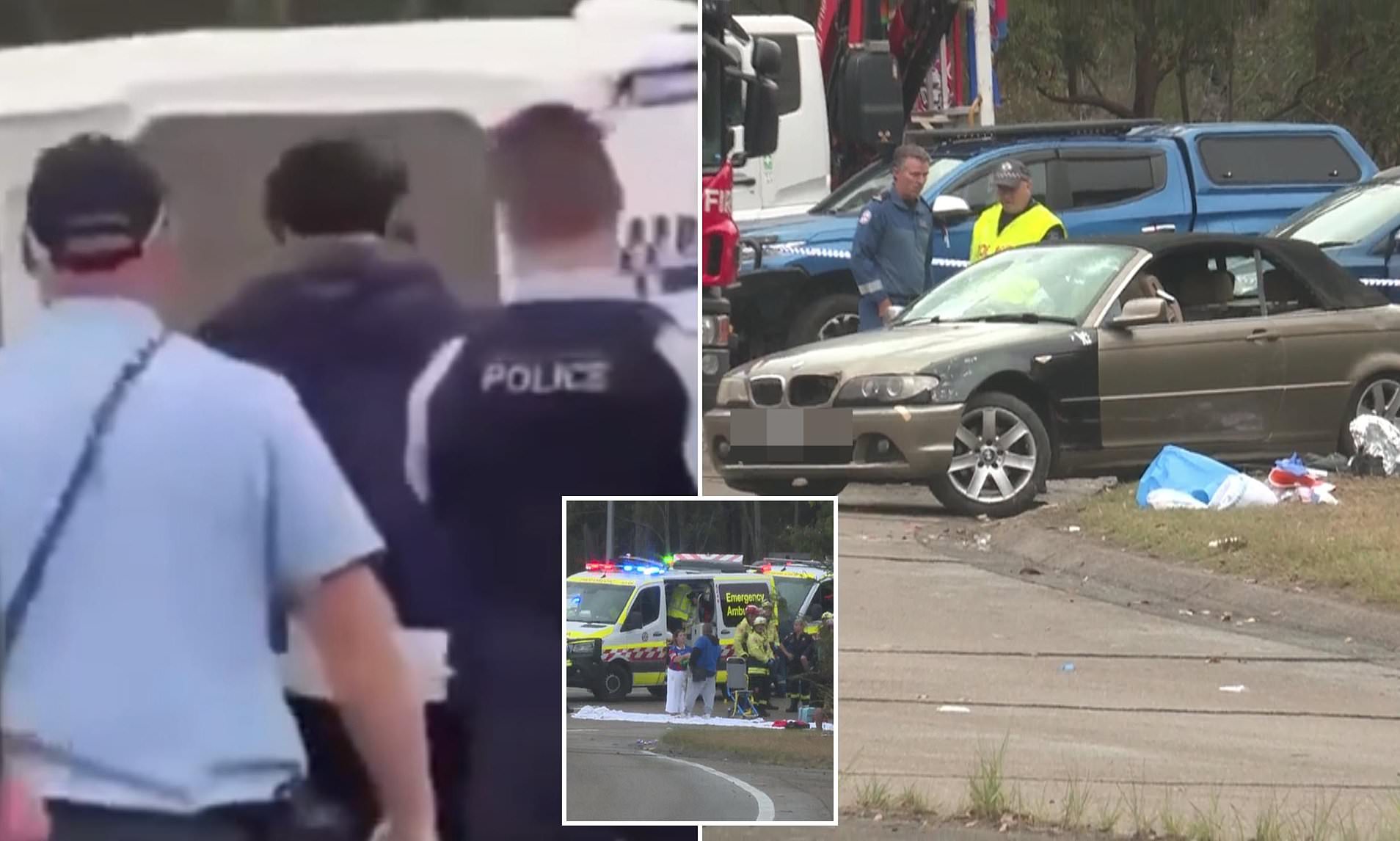 Ten people including children injured as P-plater loses control of BMW ...