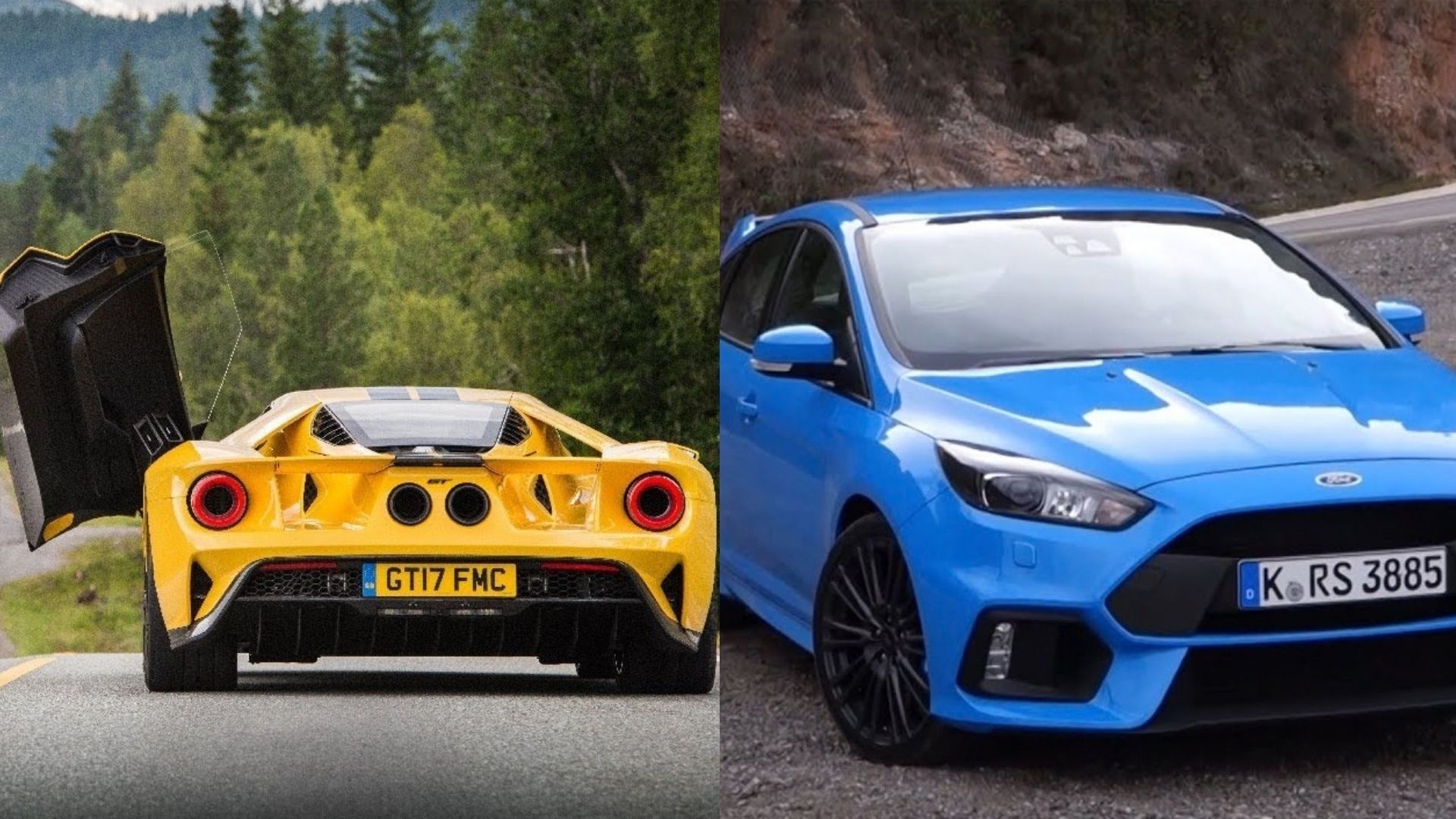 Ford GT vs Ford Focus RS