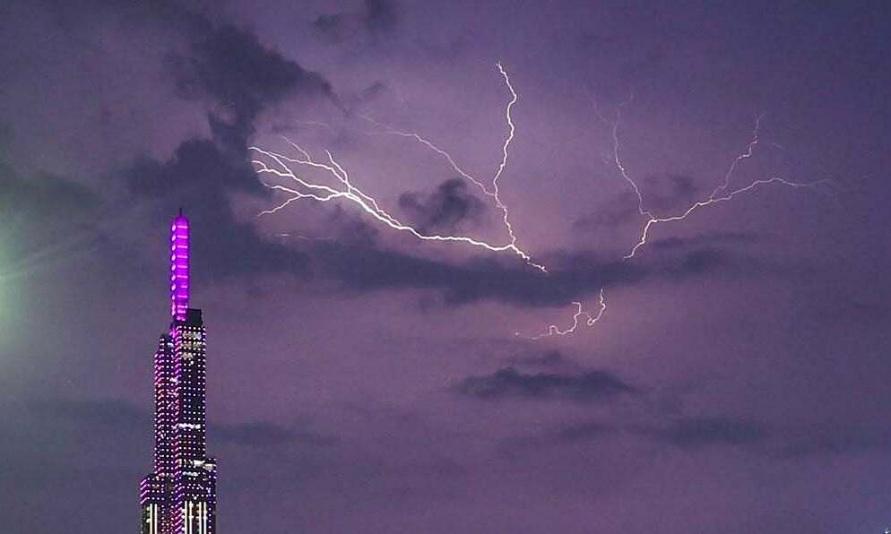 Over 3,800 lightning strikes hit Ho Chi Minh City during two days of ...