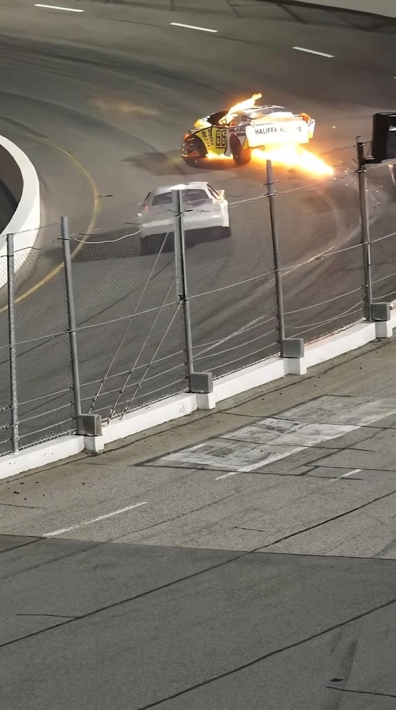 A NASCAR incident that happened just 20 seconds later