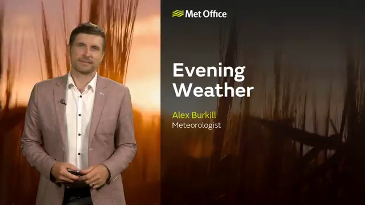 Met Office Friday evening weather forecast 07/08/26