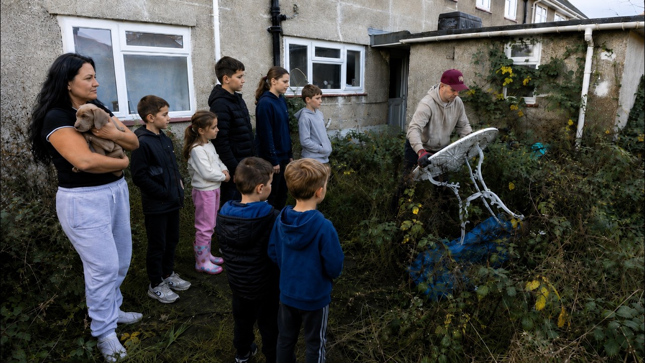 Single mum of seven overwhelmed by life gets her garden back