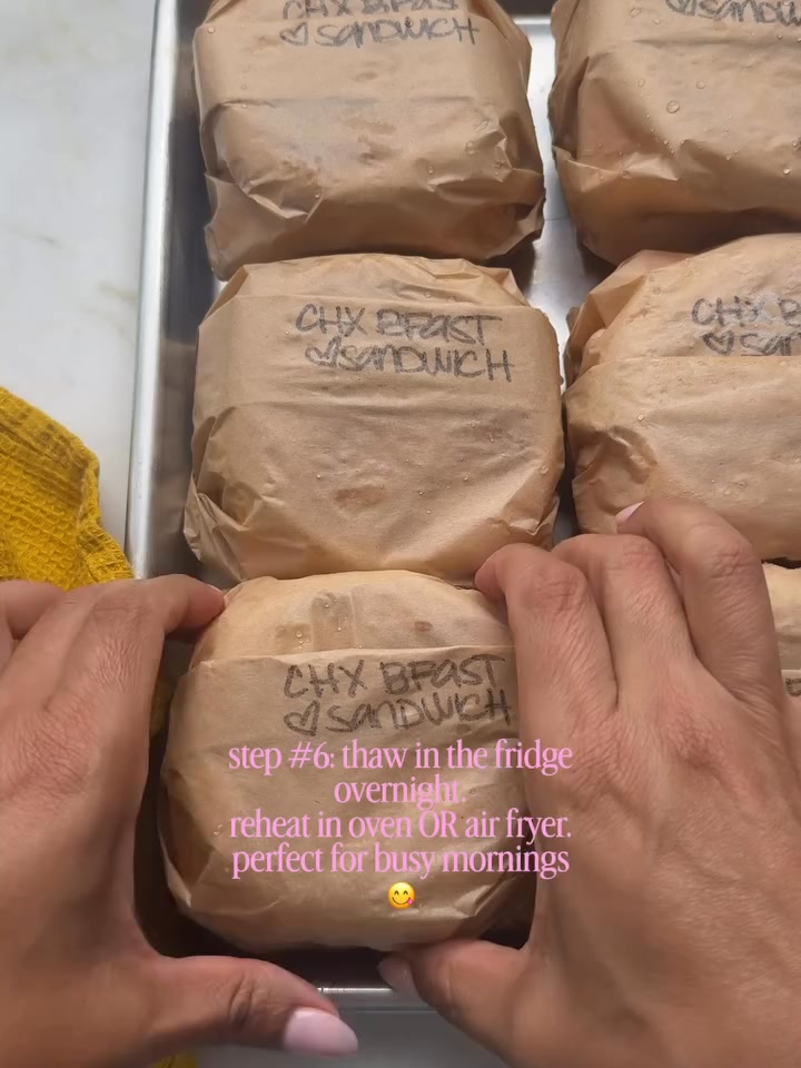 Freezer sandwiches for busy mornings