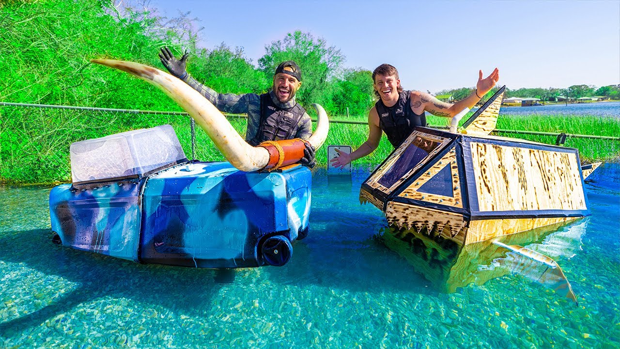 Homemade sub vs sub underwater