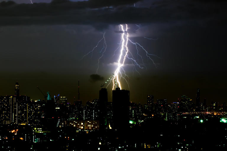 A lightning rod does not attract lightning, and the metal spike is the ...