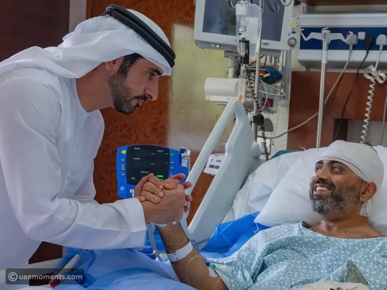 Sheikh Hamdan visits brave flydubai Captain Smit Machchhar