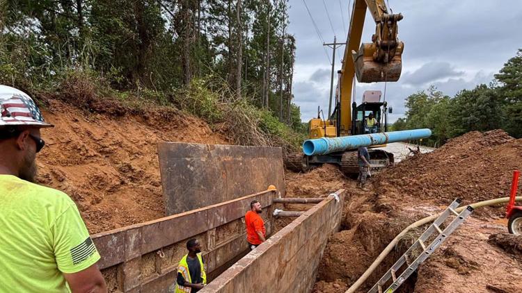 Corley Mill Road reopens after water main repairs near River Bluff High