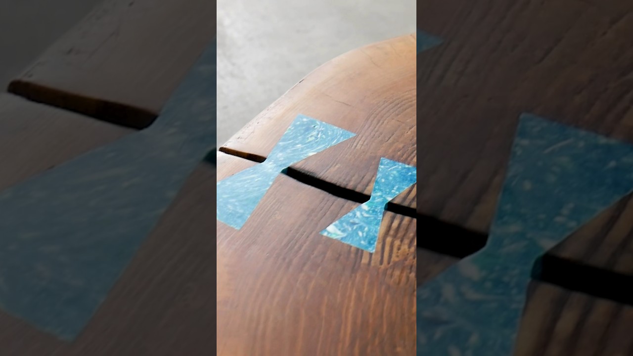 This coffee table came from bottle tops