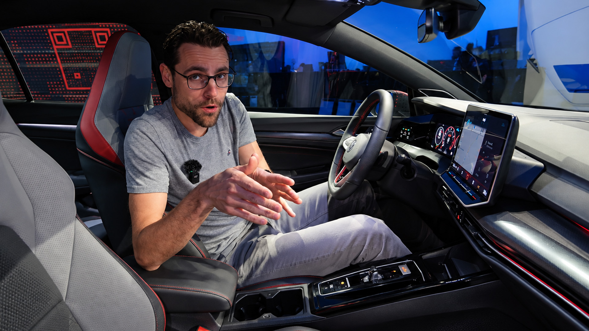 VW Golf GTI uses a large central display for its latest digital features