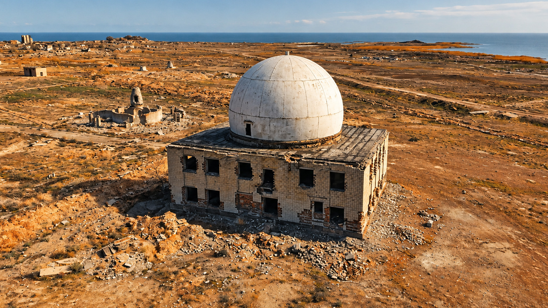Why is this giant dome standing in an empty landscape?
