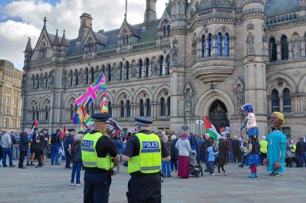 Watch: Anti-racism protest and festival in Bradford city centre today