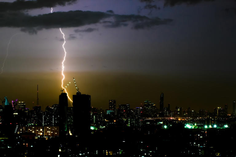 A lightning rod does not attract lightning, and the metal spike is the ...