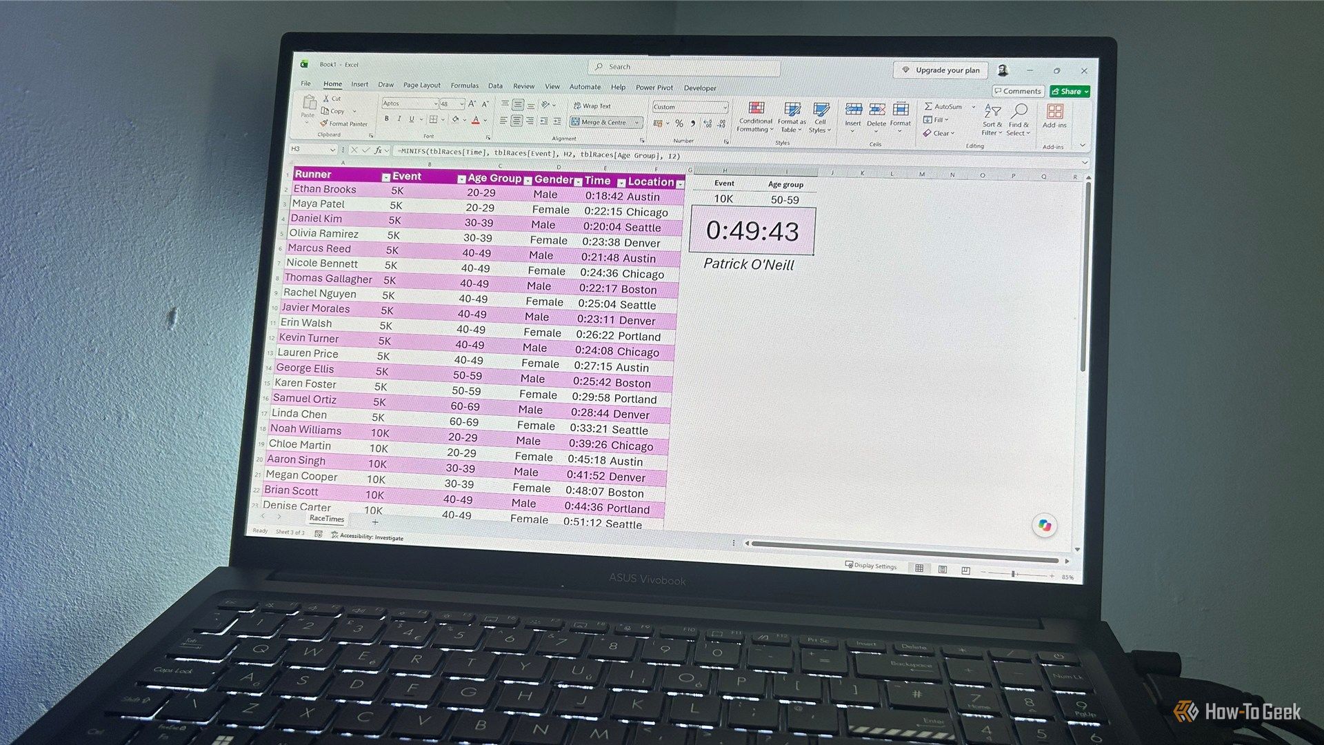 I stopped using the Excel filter button to find high and low values ...