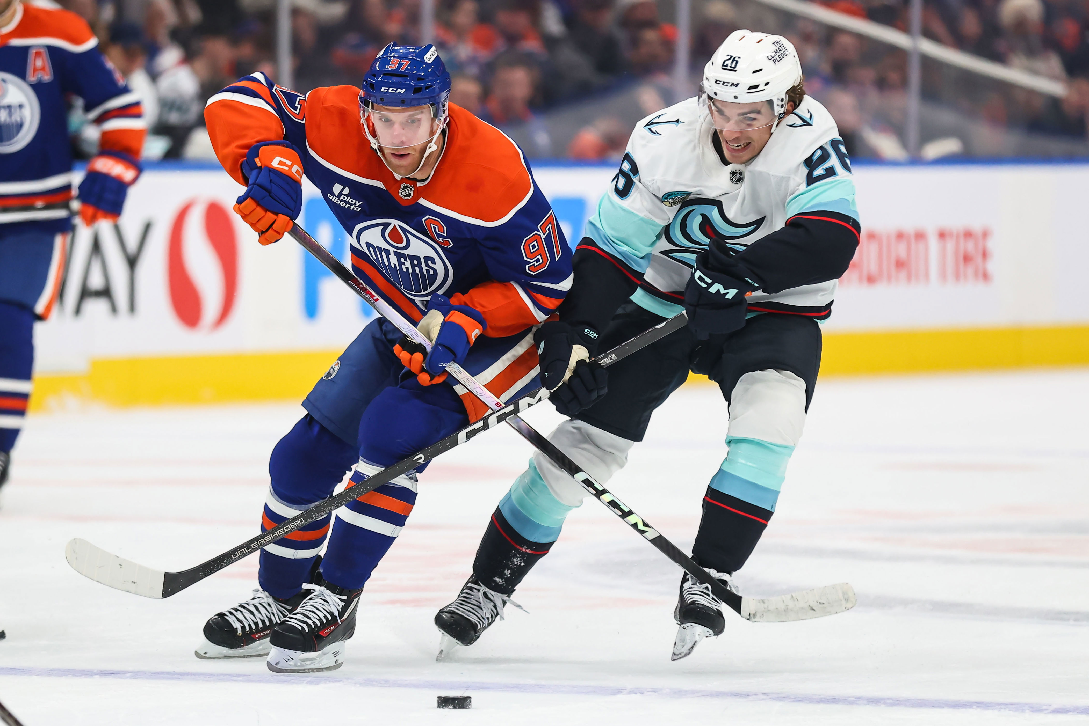 McDavid has a goal and an assist as the Oilers beat the Kraken 3-1
