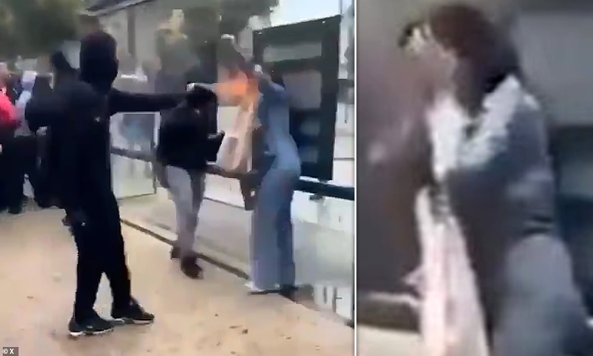 Boy, 15, arrested for burning woman's face with makeshift flame-thrower ...