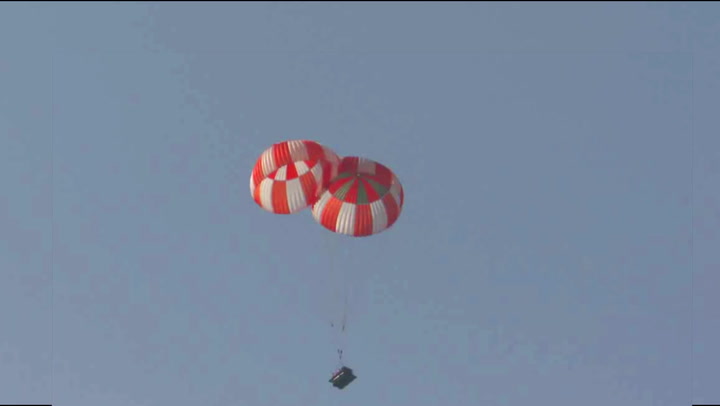 India tests main parachutes for Gaganyaan crew module mission