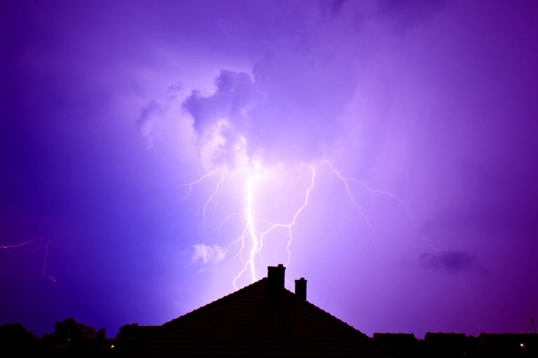 A lightning rod does not attract lightning, and the metal spike is the ...