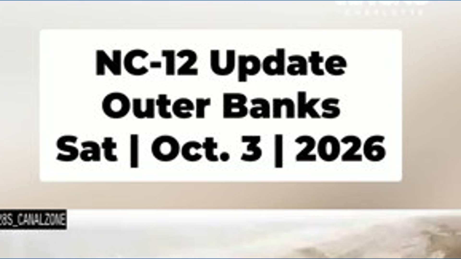 NC-12 Outer Banks: One week after the washout