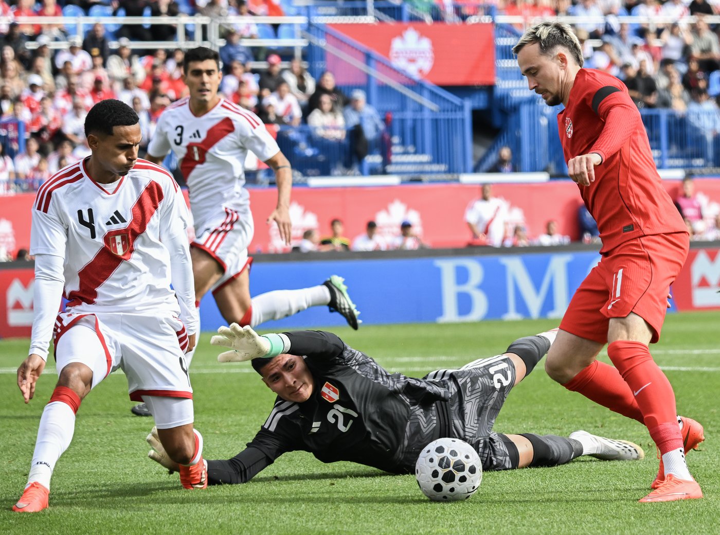 Shaffelburg's brace lifts Canadian men past Peru 2-0 in international ...