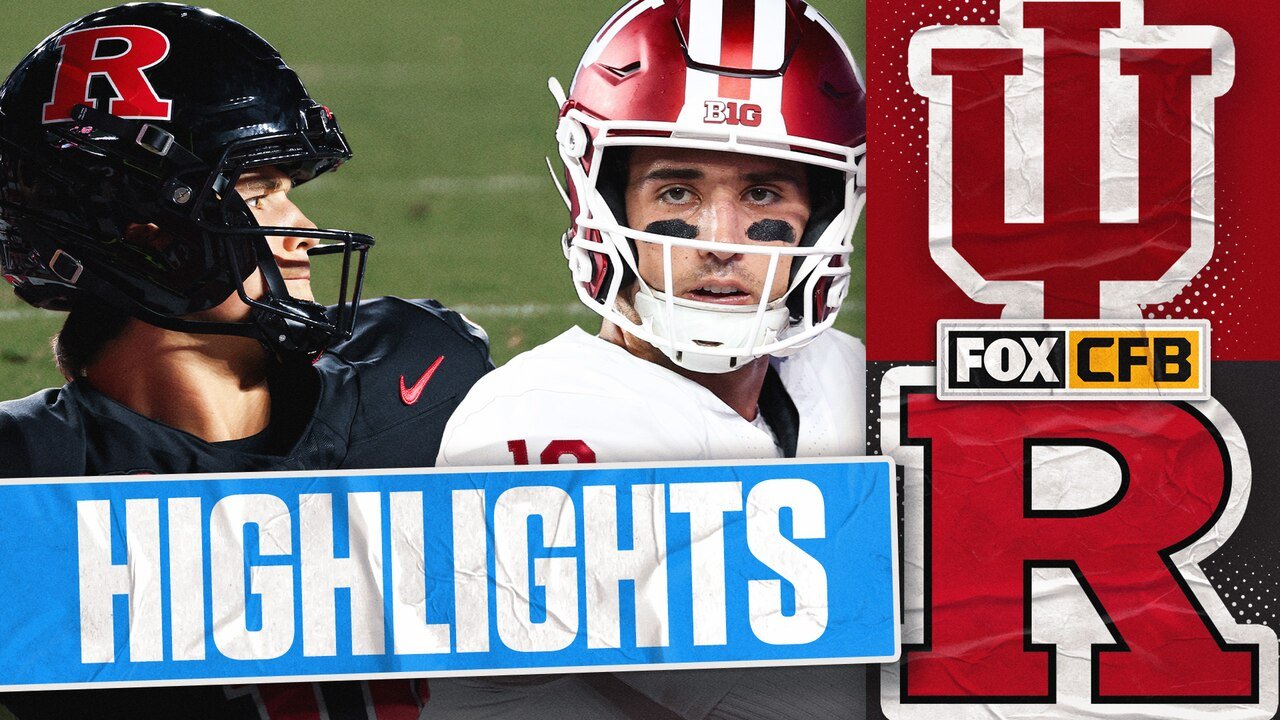 #6 Indiana Hoosiers vs Rutgers Scarlet Knights highlights 🏈 FOX College ...