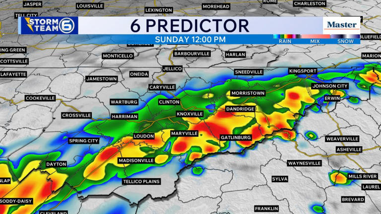 Knoxville weather: Heavy rain leads to flooding concerns Sunday