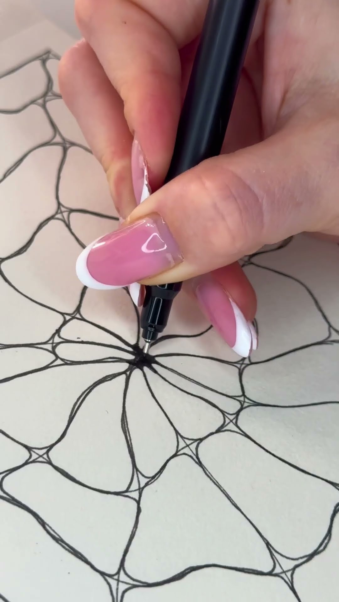 Night therapy 🧘🏼‍♀️ Simple technique to draw #asmr #relaxing #simple # ...