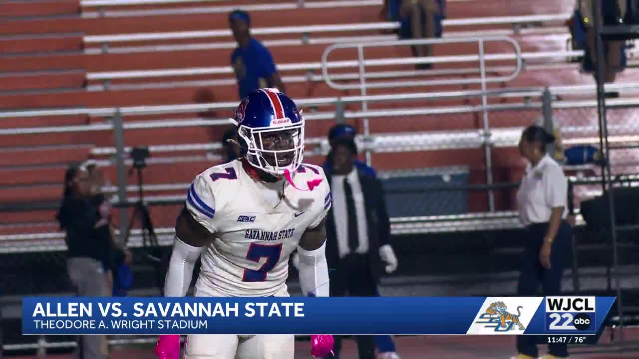 Savannah State beats Allen 38-36