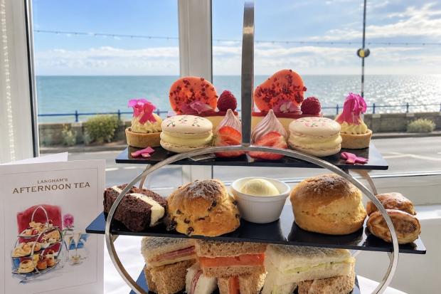 Seafront hotel turns afternoon tea pink to raise money for breast cancer
