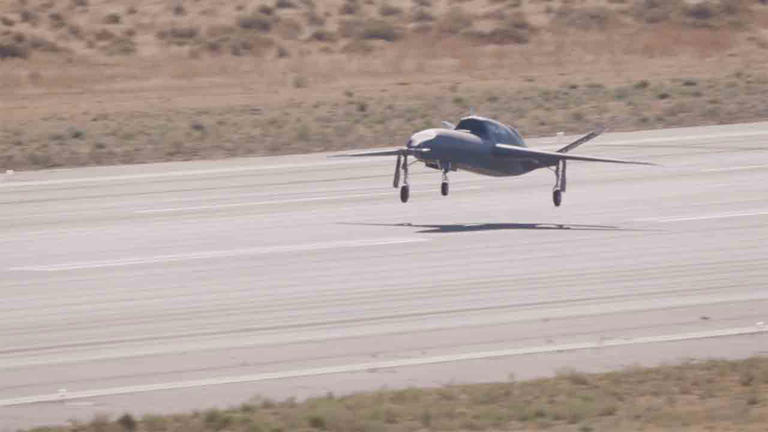 New YFQ-48A Talon Blue drone completes first fully autonomous flight