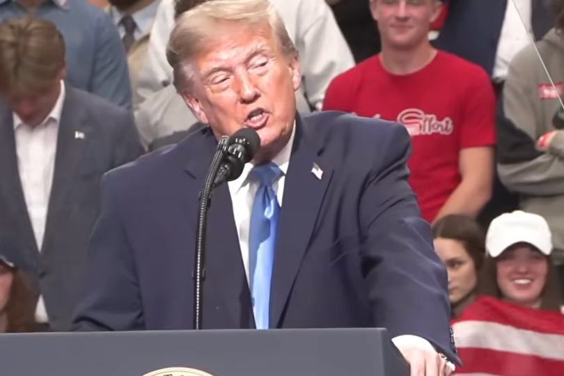 Donald Trump humiliated as Ohio rally interrupted by protester yelling ...