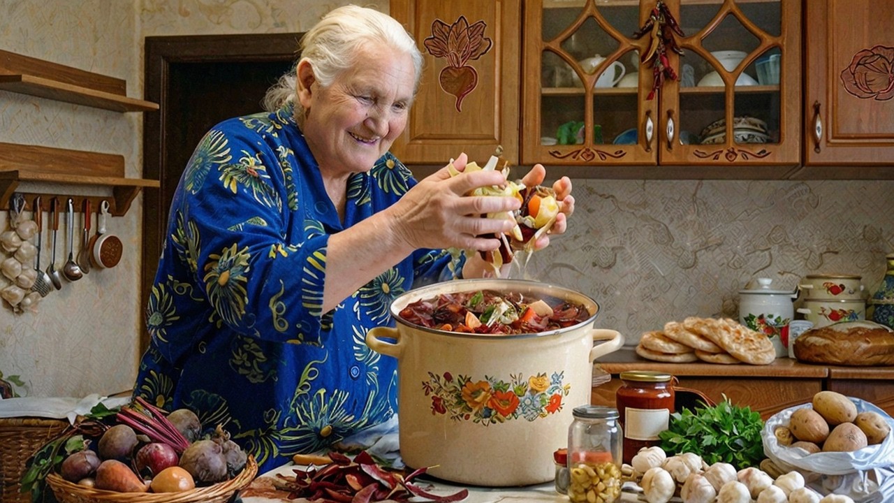 A cozy day in village life: traditional cooking & homestead chores