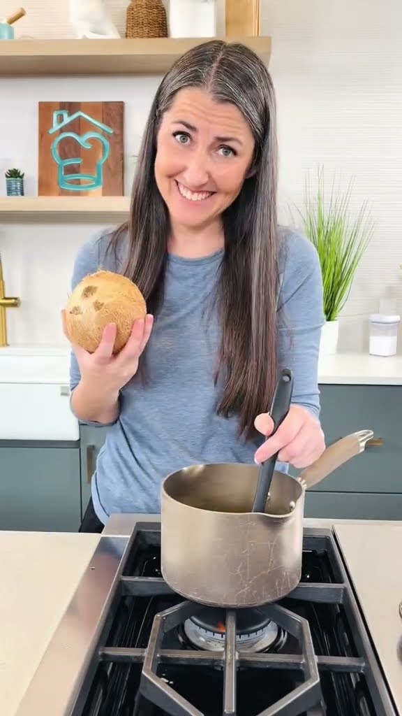 Homemade coconut syrup #syrup #cooking #recipe #coconut