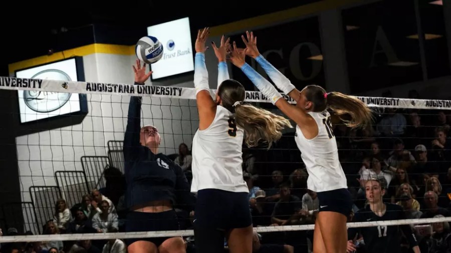 Augustana volleyball ends road trip with loss to Wolves