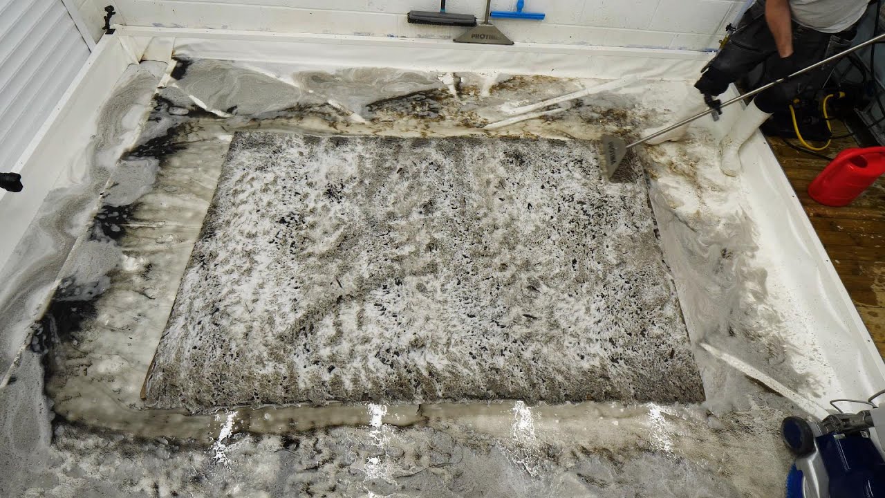 Smoke damaged rug restoration